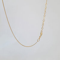 Schlangenkette 0,8mm vergoldet