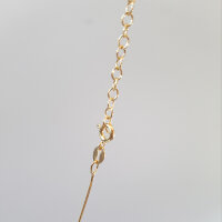 Schlangenkette 0,8mm vergoldet