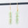 Semi Precious Stone Earring Aqua Chalcedony / 1 pair / gold