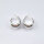 Creole 25 x 15mm / 1 pair / silver shiny