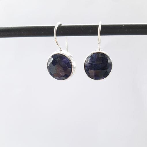 Halbedelstein Ohrhänger Lapis / 1 Paar / silber