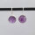 Halbedelstein Ohrhänger lila Amethyst / 1 Paar / silber