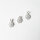Flower Charm 13 x 9mm / 3 pieces / silver