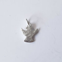 Angel Pendant silver 11 x 9mm / 10 pieces / silver