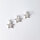 Open Star Charm silver 15mm / 5 pieces  / silver