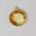 Citrine 17mm / 1 piece / gold