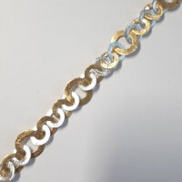 Silberkette, 14mm / 1cm / bicolor