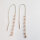 Halbedelstein Ohrhänger brauner Mondstein / 1 Paar / silber