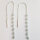 Semi Precious Stone Earrings Aqua Chalcedon / 1 pair / silver