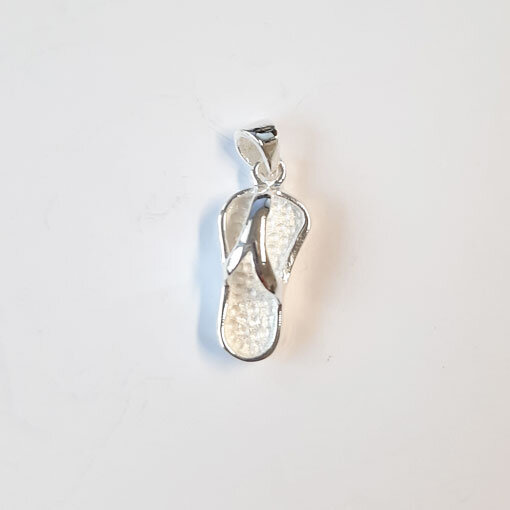 Flip Flop 17 x 7mm / 3 pieces / silver