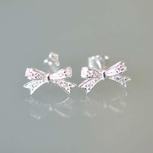 Stud Earrings 8 x 14mm / 1 pair / silver