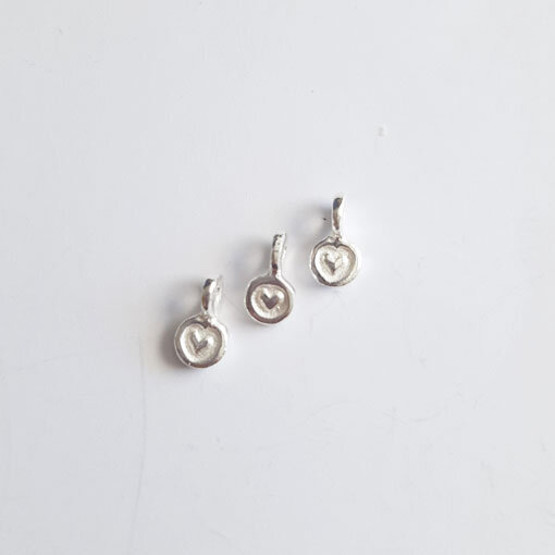 Herz 5mm / 10 Stück / silber