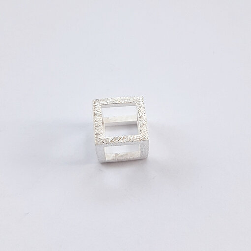 Würfel 6mm / 5 Stück / silber