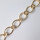 Silberkette, vergoldet 16 x 13mm / 1cm / gold