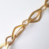 Silberkette 40 x 25mm / 1cm / gold
