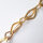 Silberkette 40 x 25mm / 1cm / gold
