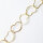 Silberkette 31,5 x 20mm / 1cm / gold