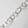 Silver Chain by the meter 25 x 15mm / 1cm / silver