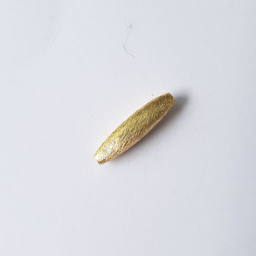 Olive Bead 18 x 4mm / 10g / approx. 11 pieces / gold