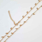 Silver Chain 42+5cm / 1 piece / gold