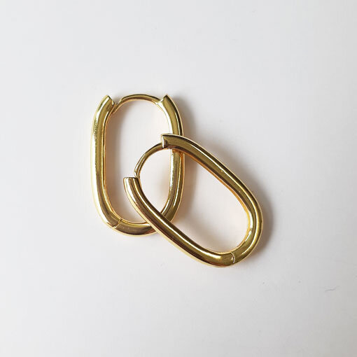 Creole 24 x 16mm / 1 Paar / gold