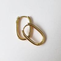 Creole 24 x 16mm / 1 Paar / gold