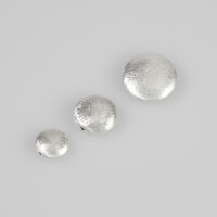 Linse, quergebohrt 8mm / 5g / ca. 7 Stück / silber