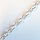 Silver Chain by the meter 5 x 3mm / 1cm / silver