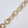 Silberkette 12mm / 1 cm / gold
