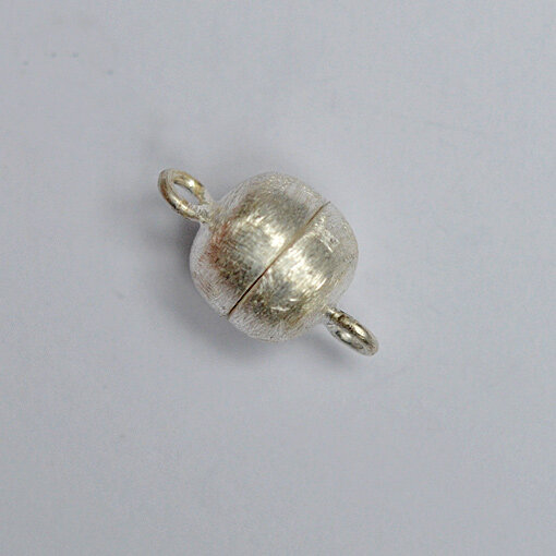 Magnetverschluss 8 x 7mm / 1 Stück / silber