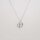 Necklace with Pretzel 40+4cm / 1 piece / silver