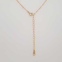 Silver Chain with Croissant