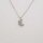 Silver Chain with Croissant