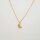 Silver Necklace with Croissant 40+4cm / 1 piece / gold