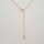 Silver Necklace with Croissant 40+4cm / 1 piece / gold