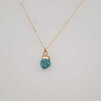 Granat / 40+4cm /1 Stück / gold