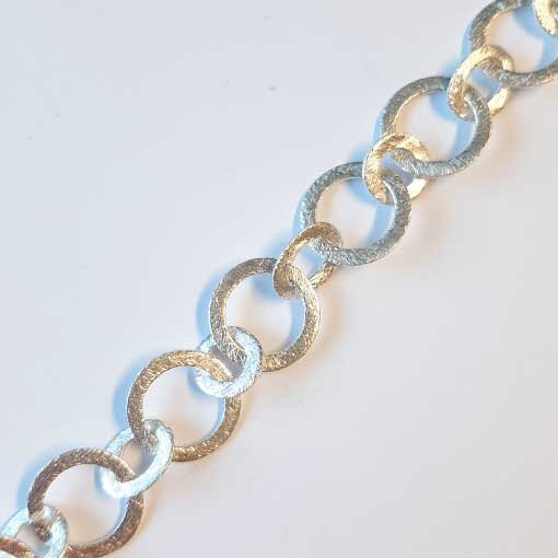 Silberkette 10 x 7mm / 1cm / silber