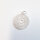 Mandala 25mm / 1 Stück / silber