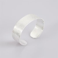 Armspange, gebürstet 6mm / 1 Stück / silber