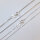 Venetian Chain 0,5mm 42cm / 1 piece / silver