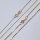 Venetian Chain gold plated 0,5mm / 42cm / 1 piece / gold