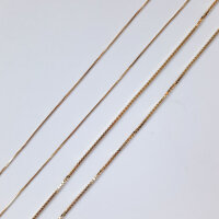 Venetian Chain gold plated 0,5mm / 45cm / 1 piece / gold