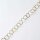 Silver Chain by the meter, bicolor