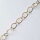 Silver Chain by the meter, bicolor