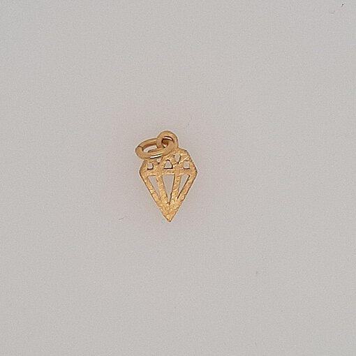 Diamond Charm 20mm / 1 piece / gold