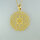 Mandala Pendant 19mm / 1 piece / gold