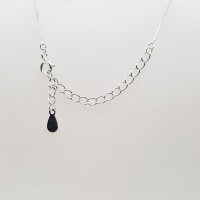 Silberkette mit Herzchen 40+5cm / 1 Stück / gold