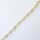 Silberkette 10 x 7mm / 1 cm / gold
