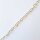 Silberkette 10 x 7mm / 1 cm / gold