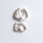 Creole 13 x 10mm / 1 Paar / silber